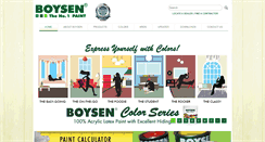 Desktop Screenshot of boysenpaint.com